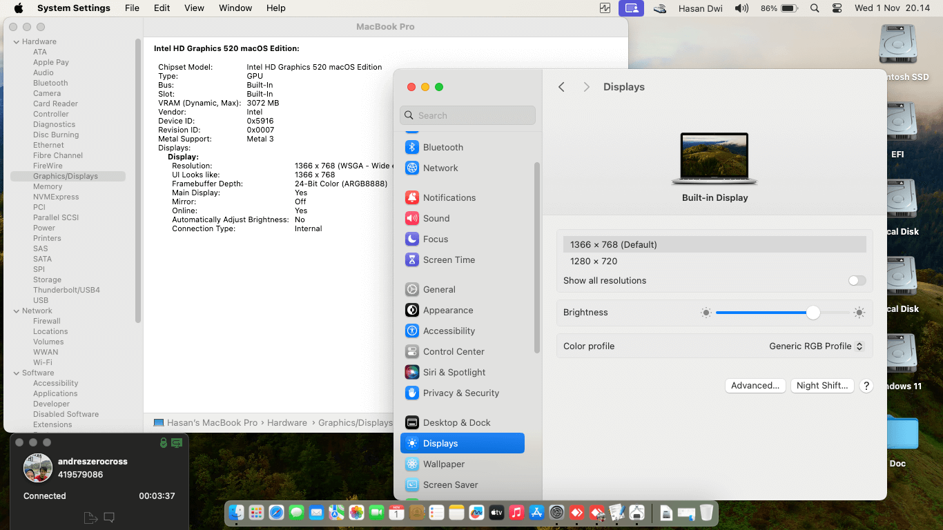 Asus A456UR WX036D [SkyLake   Intel HD 520 + I2C]   OpenCore 1